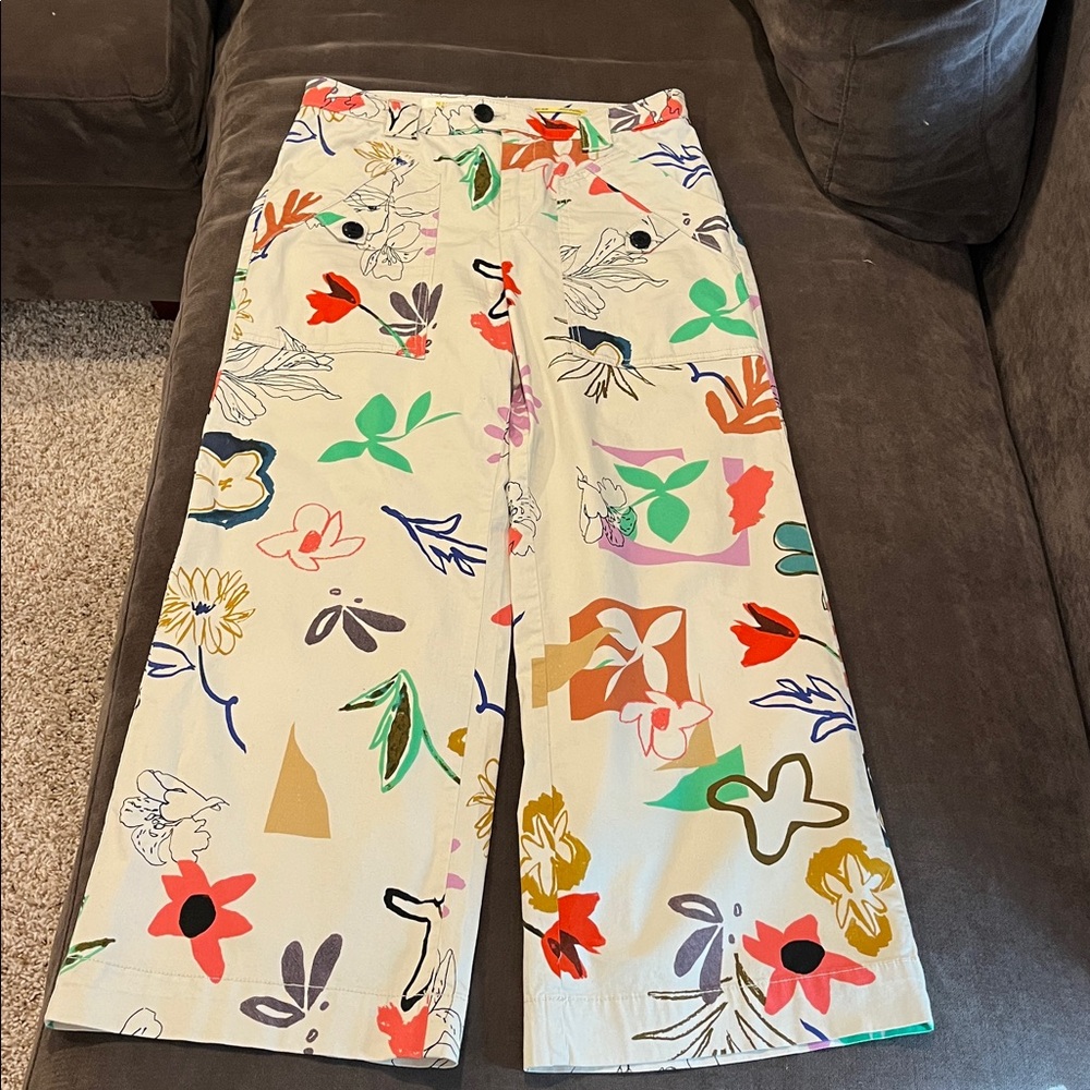 Floral Print wide leg pants